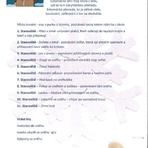 projektový den - Zimní den s eskymá